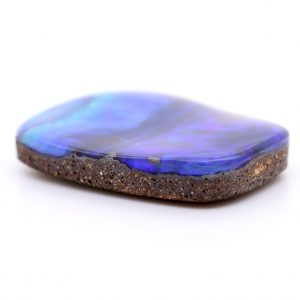 Blue and Purple Unset Solid Australian Boulder Opal
