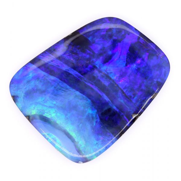 Blue and Purple Unset Solid Australian Boulder Opal