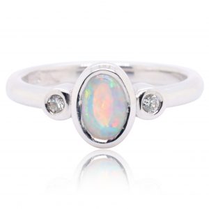Crystal Opal Ring