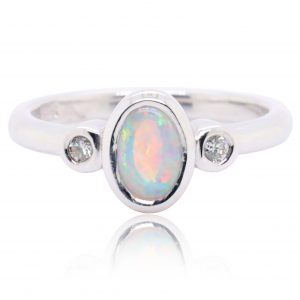 Crystal Opal Ring