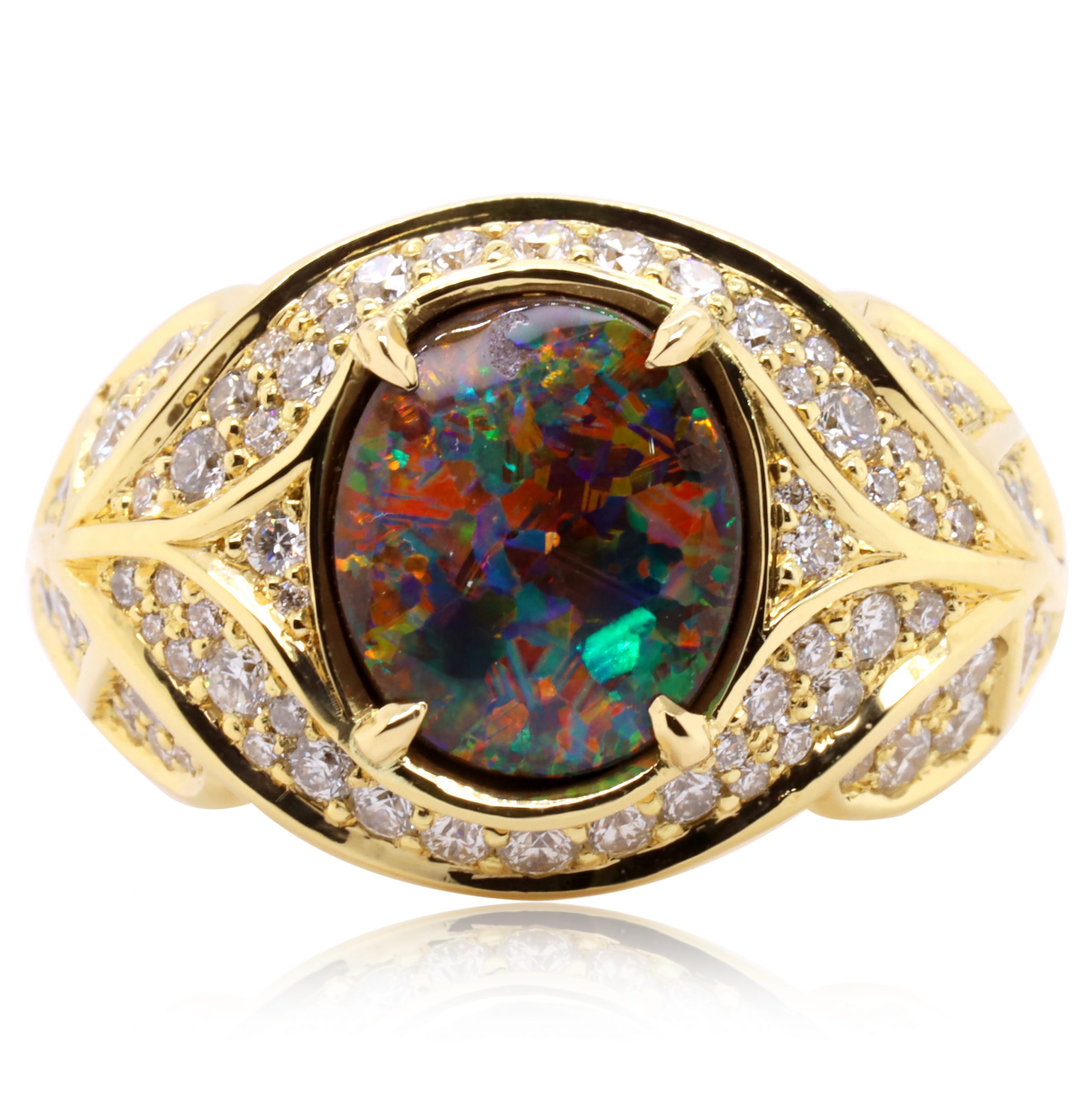 Opal Rings | Australian Gold Rings & Silver Opal Rings | Opal Cutters