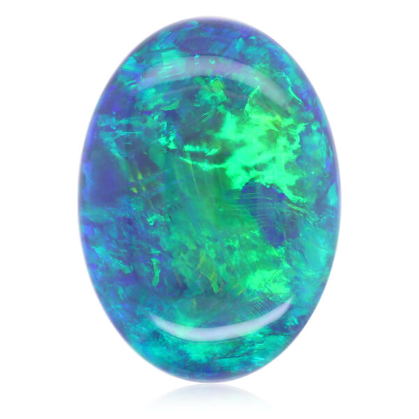 Blue, Green Unset Solid Black Opal