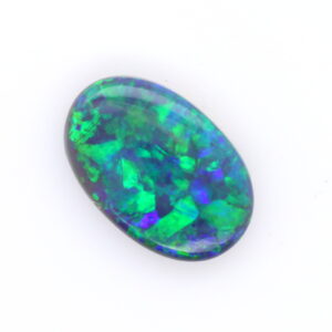 Blue and green Unset Solid Black Opal