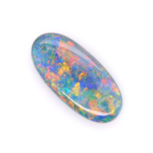 Blue, Purple, Red, Green Unset Solid Black Opal