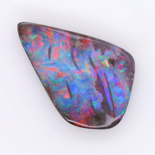 Blue, Red and Purple Solid Unset Australian Boulder Opal