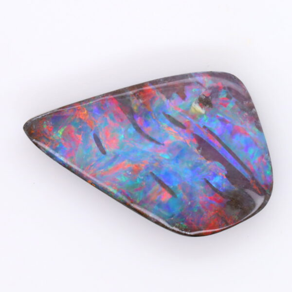 Blue, Red and Purple Solid Unset Australian Boulder Opal