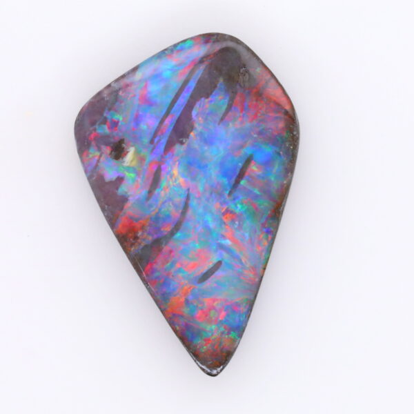 Blue, Red and Purple Solid Unset Australian Boulder Opal