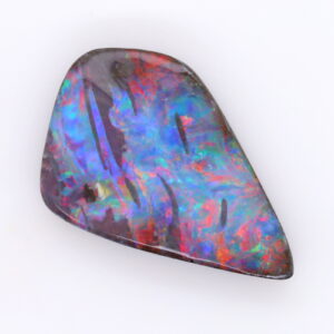 Blue, Red and Purple Solid Unset Australian Boulder Opal