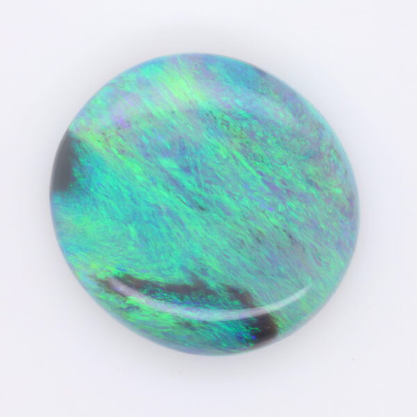 Blue and green Unset Solid Black Opal
