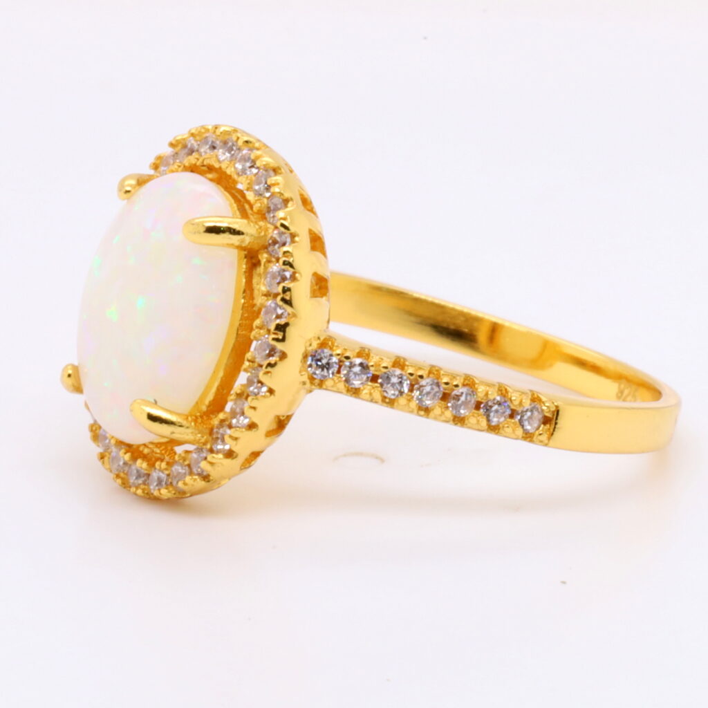 Solid White Opal Ring | Opals Down Under