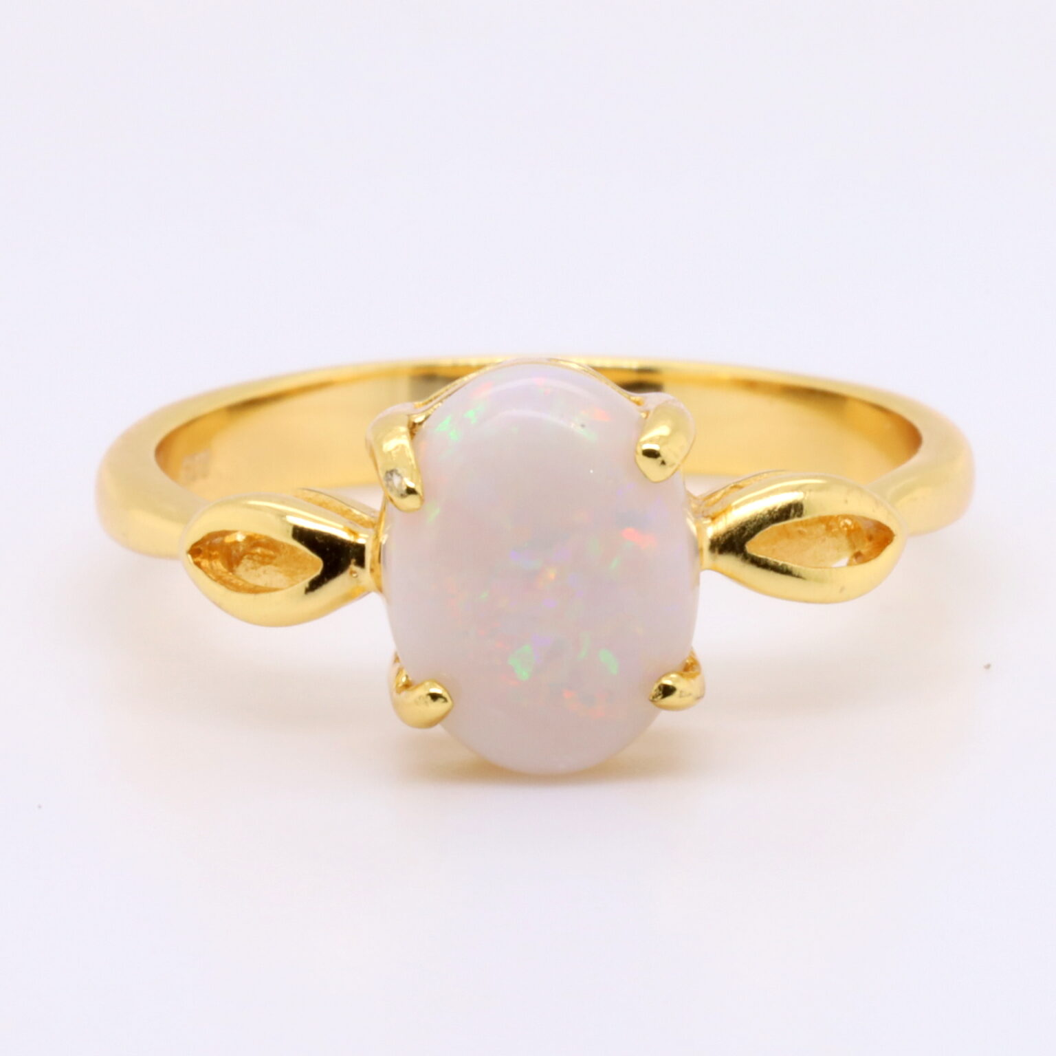 Solid White Opal Ring | Opals Down Under