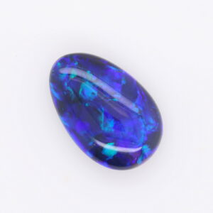 Blue, Green, and purple Unset Solid Black Opal