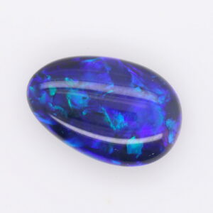 Blue, Green, and purple Unset Solid Black Opal
