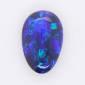 Blue, Green, and purple Unset Solid Black Opal