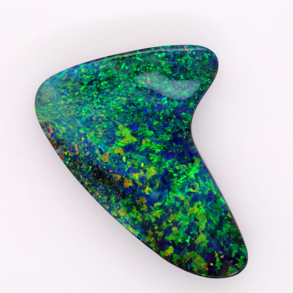Blue, Orange and Green Solid Unset Boulder Opal