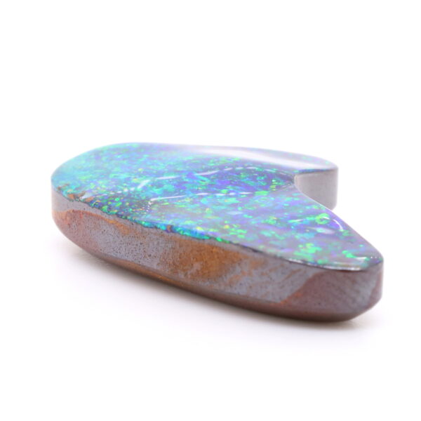 Blue, Orange and Green Solid Unset Australian Boulder Opal