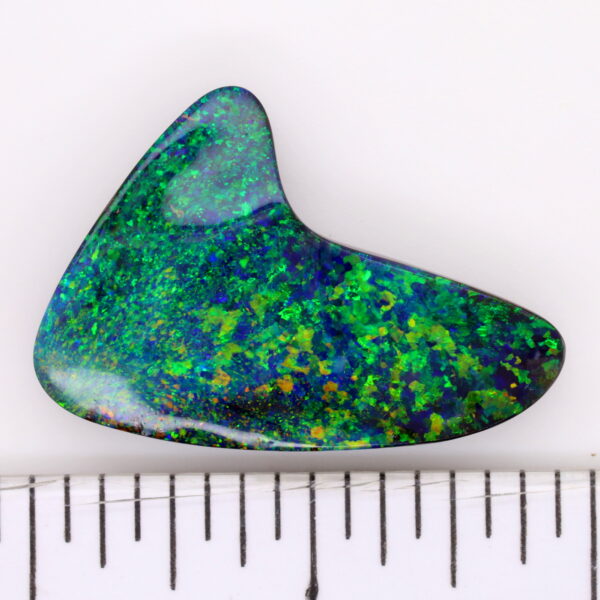 Blue, Orange and Green Solid Unset Australian Boulder Opal