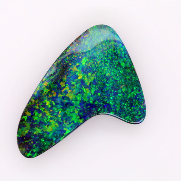 Blue, Orange and Green Solid Unset Australian Boulder Opal