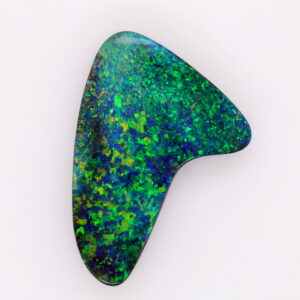 Blue, Orange and Green Solid Unset Boulder Opal