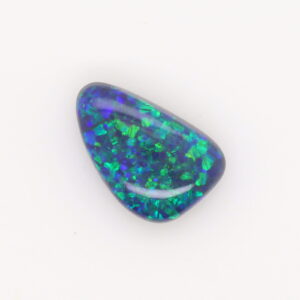 purple green and blue Unset Solid Black Opal
