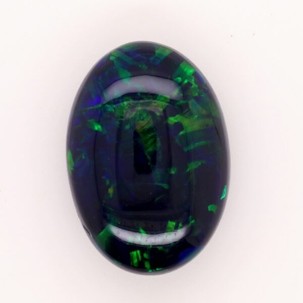 yellow green and blue Unset Solid Black Opal