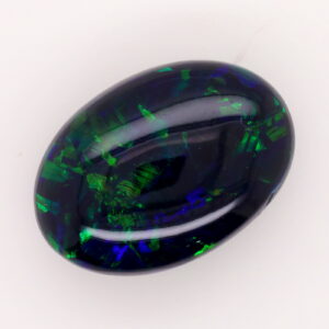 Yellow Green and Blue Unset Solid Australian Black Opal