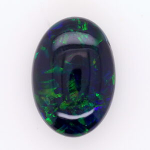 Yellow Green and Blue Unset Solid Australian Black Opal