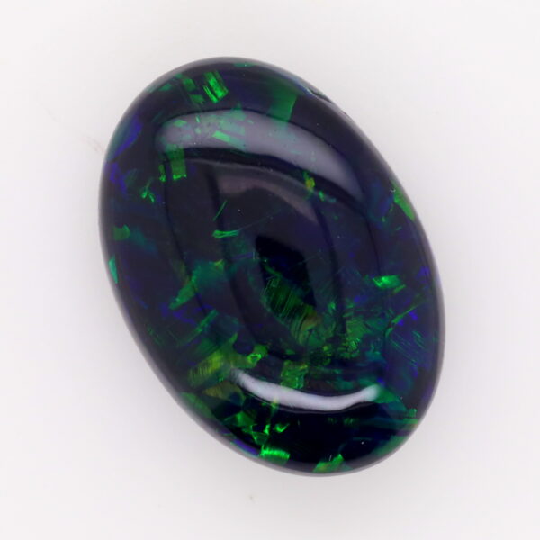Yellow Green and Blue Unset Solid Australian Black Opal
