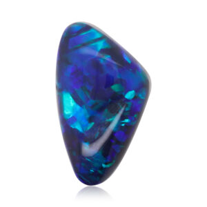 purple green and blue Unset Solid Black Opal