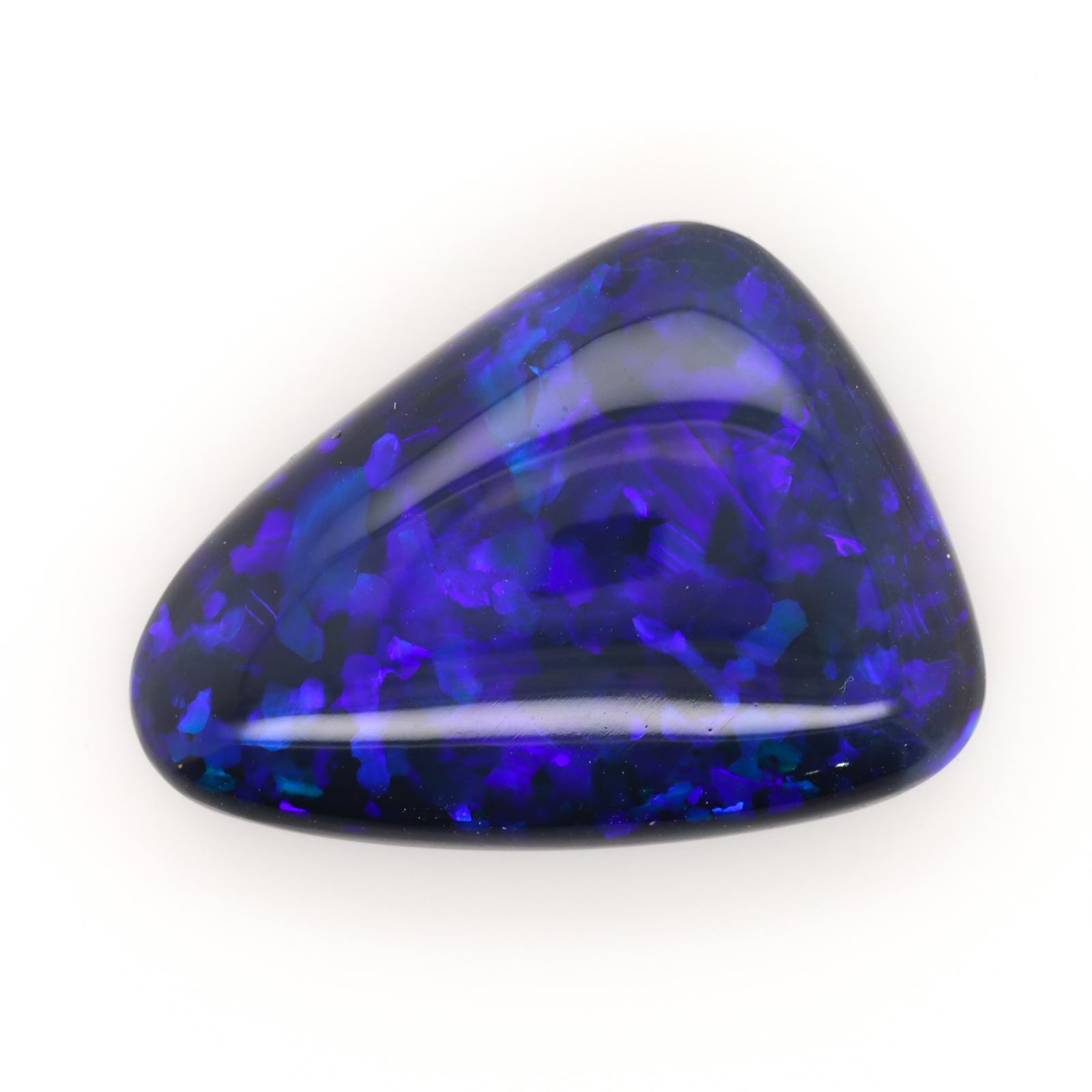 purple and blue Unset Solid Black Opal