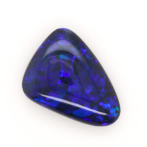 purple and blue Unset Solid Black Opal