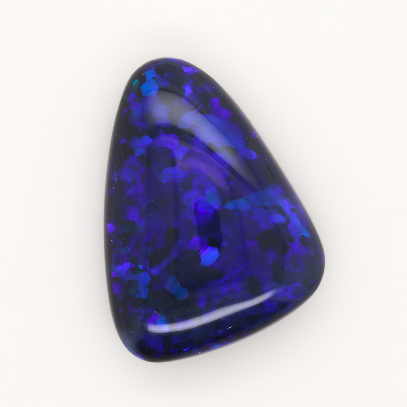 purple and blue Unset Solid Black Opal