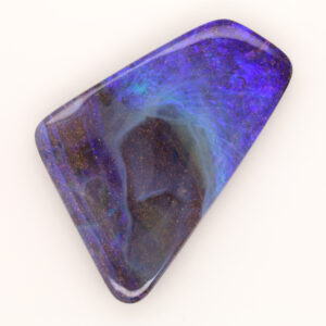 Blue, Purple and Green Unset Solid Boulder Opal