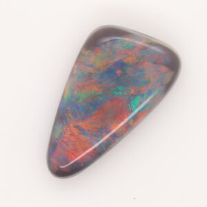 Green red and blue Unset Solid Black Opal