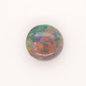 Green red and blue Unset Solid Black Opal