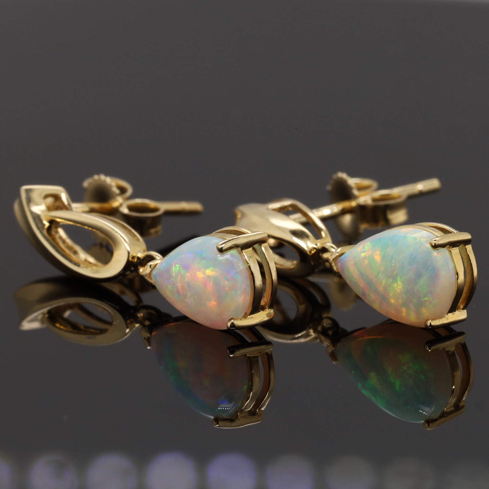 Real opal discount stud earrings