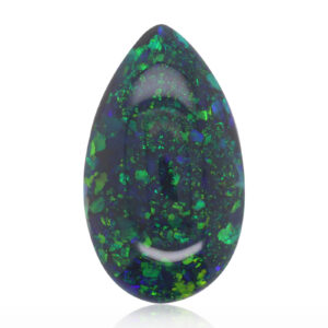 Green and Blue Unset Solid Australian Black Opal