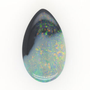 Green and blue Unset Solid Black Opal