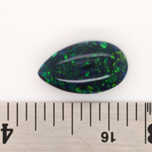 Green and Blue Unset Solid Australian Black Opal