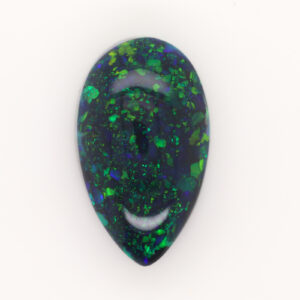 Green and Blue Unset Solid Australian Black Opal