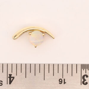 Blue Green Pink Yellow Gold Solid Australian Crystal Opal Necklace Pendant