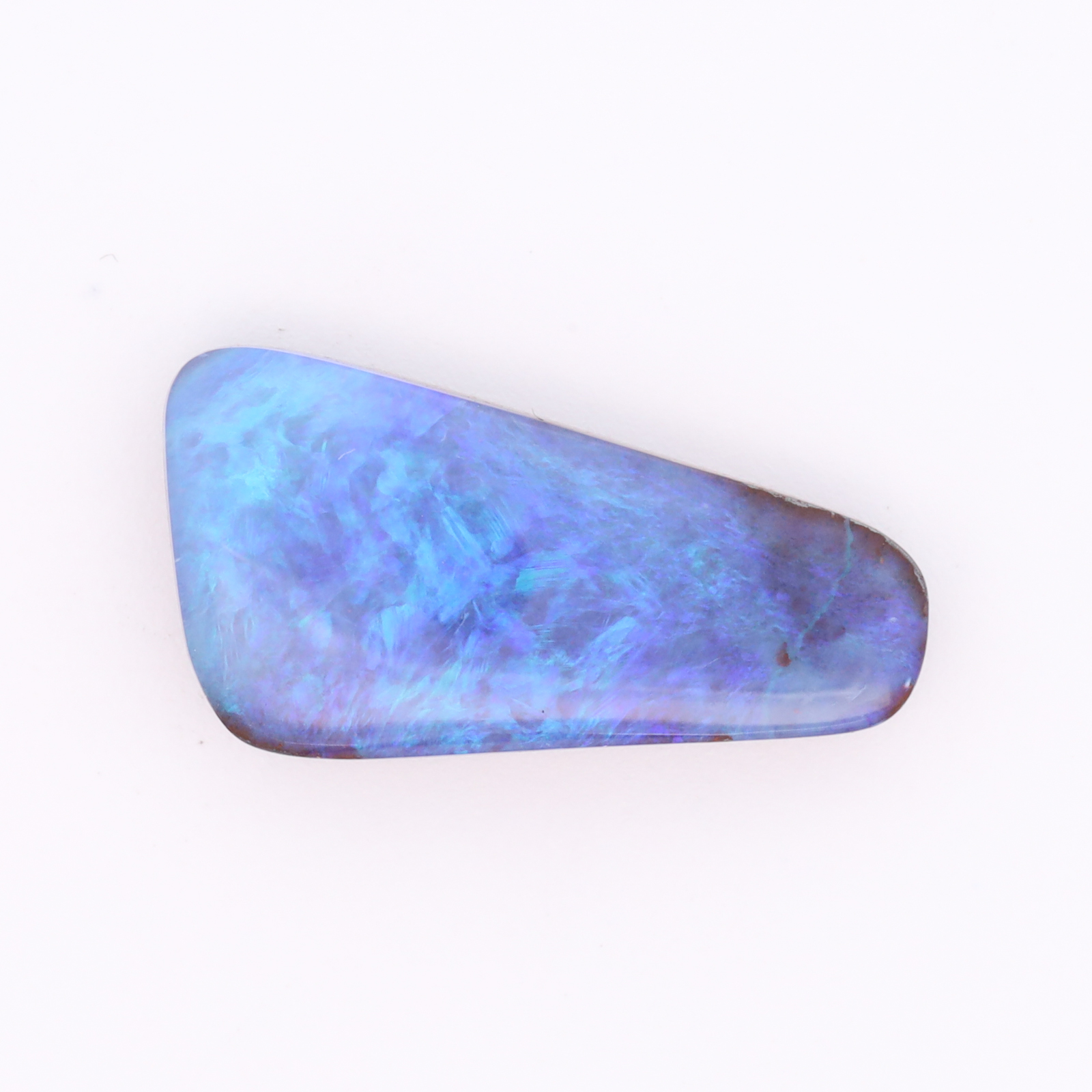 Solid Australian Unset Blue Green Purple Boulder Opal