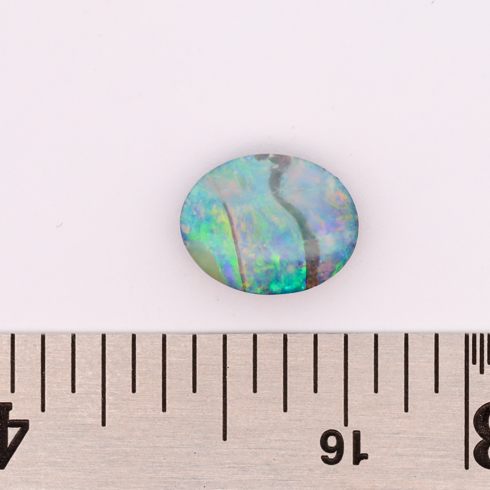 Australian Unset Blue Green Yellow Orange Pink Boulder Opal