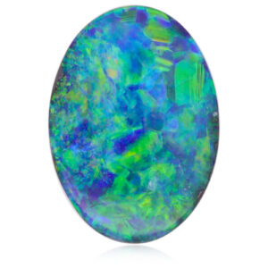 Australian Unset Blue Green Yellow Orange Boulder Opal