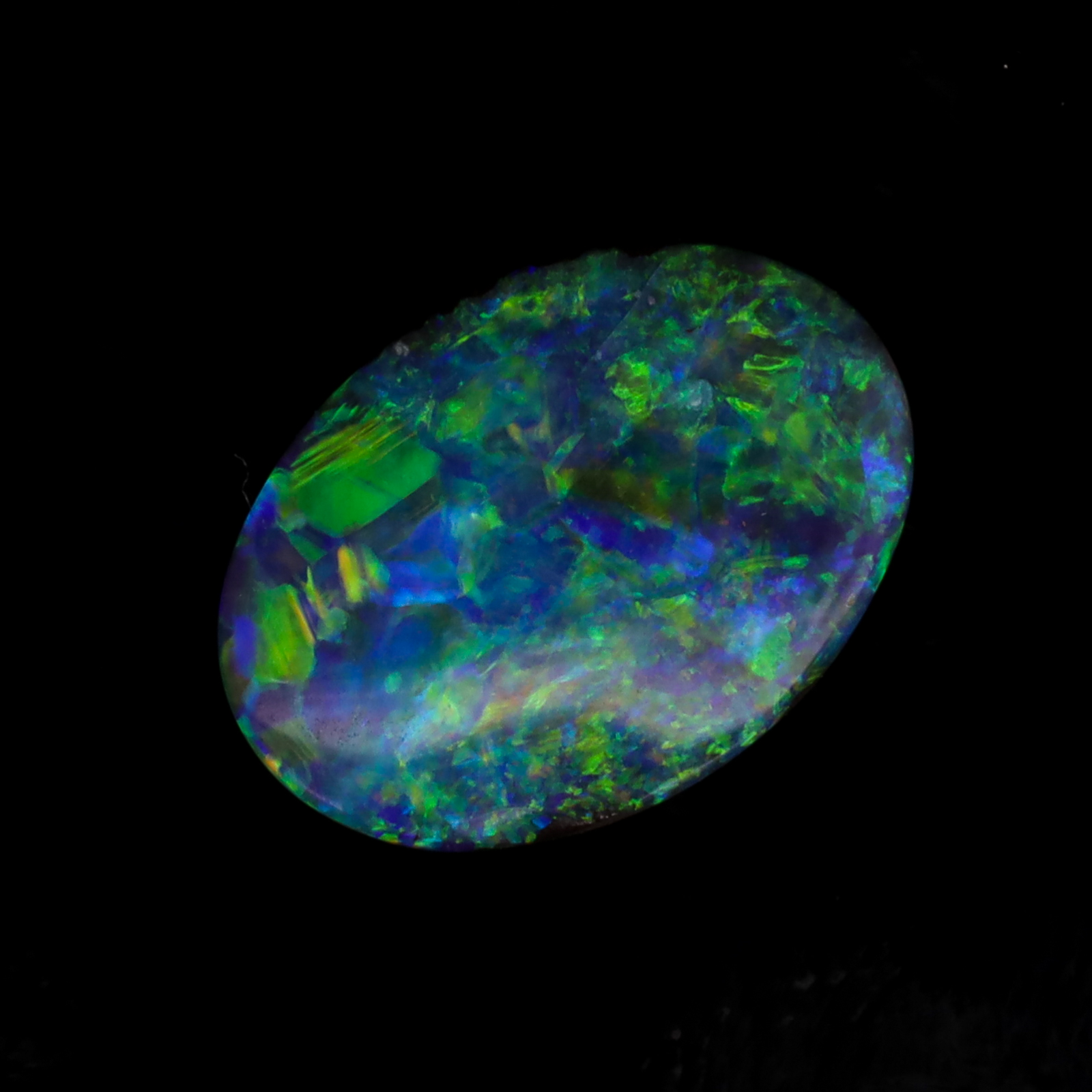 Australian Unset Blue Green Yellow Orange Boulder Opal