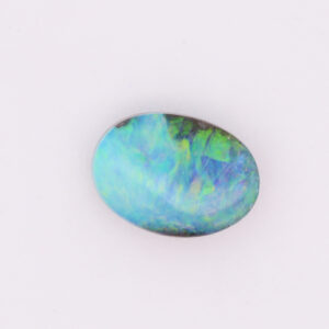 Unset Blue Green Solid Australian Boulder Opal