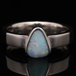 Sterling Silver Blue Green Purple Pink Yellow Solid Australian Boulder Opal Ring