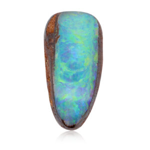 Unset Blue Green Yellow Boulder Opal