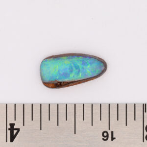 Unset Blue Green Yellow Solid Australian Boulder Opal