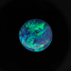 Solid Unset Blue Green Solid Australian Black Opal